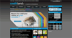 Desktop Screenshot of creditland.fr